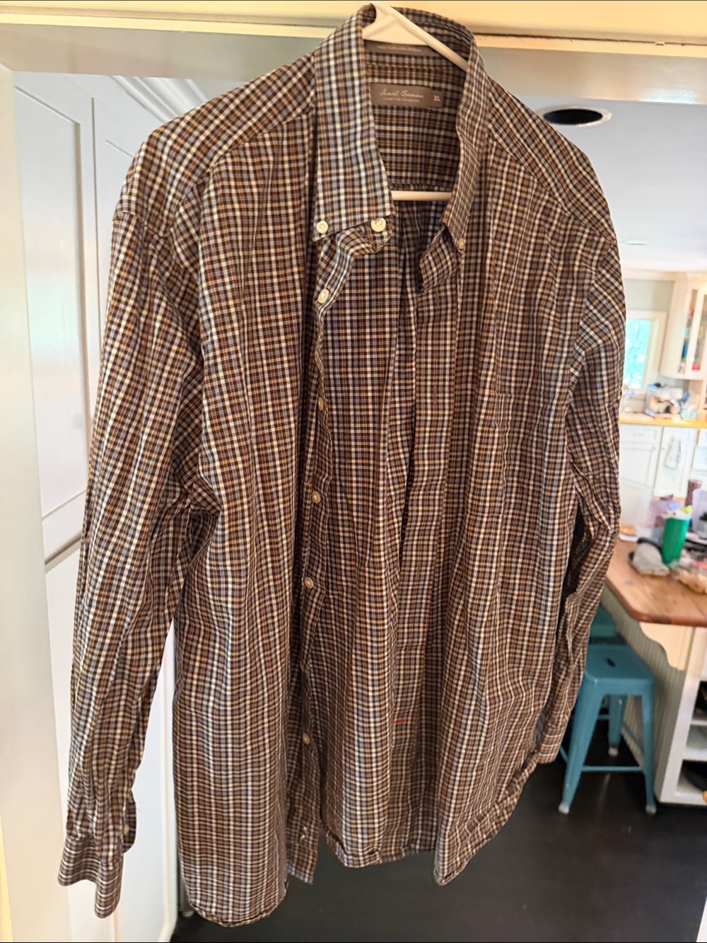 Daniel Cremieux Brown Plaid Button-Down Shirt